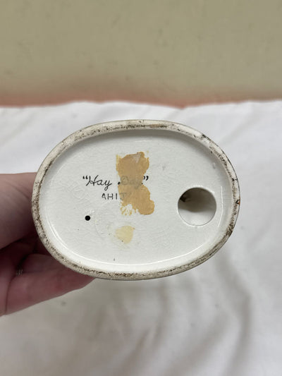 VTG NAPCO Hay Day Figurine AS IS - Branch Tip Chipped Off