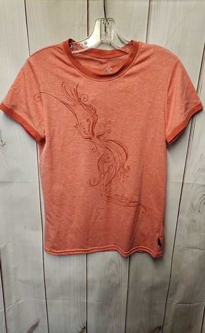 Prana Women's Size XL Orange Short Sleeve Top