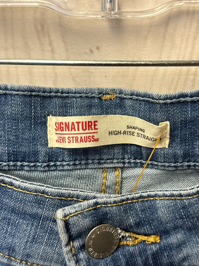 Levis Women's Size 31 (11-12) Blue Jeans Shaping High Rise Straight