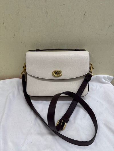 NWT Coach Cassie Crossbody Bag 19 White Leather Purse Bag