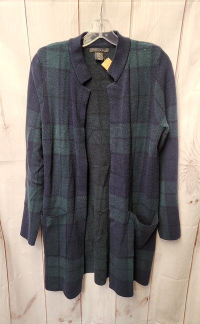 Tahari Women's Size M Navy Cardigan