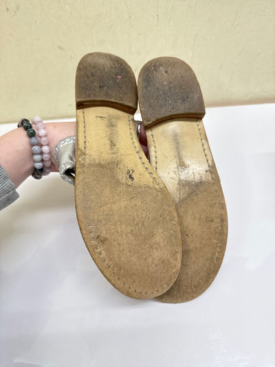 Jack Rogers Women's Size 8-1/2 Silver Sandals