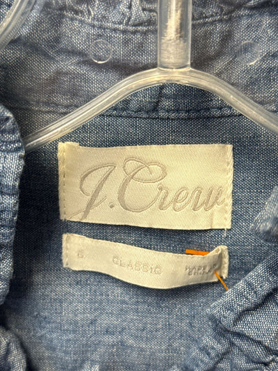 J Crew Women's Size S Blue Long Sleeve Top