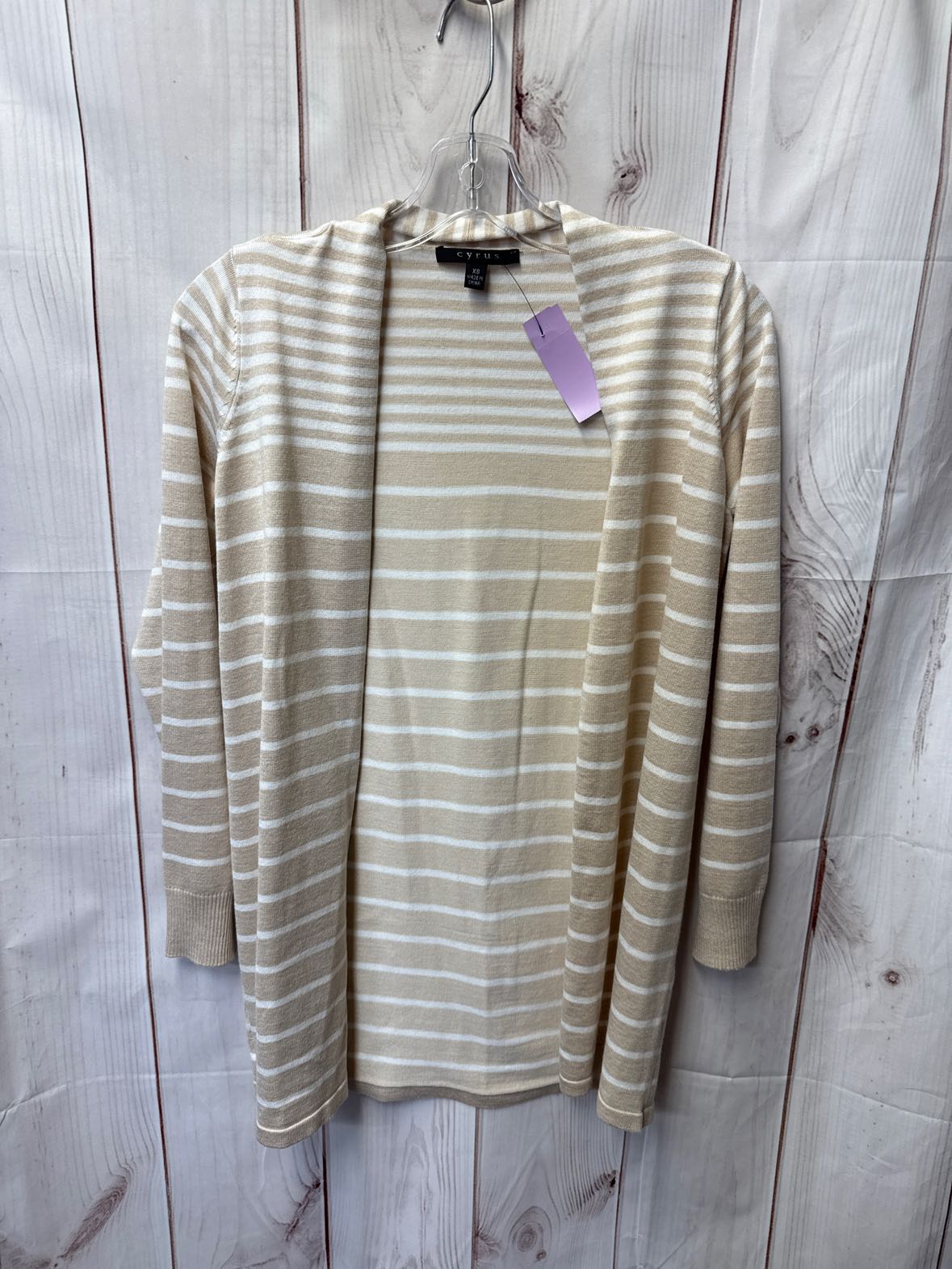 Cyrus Women's Size XS Beige Cardigan