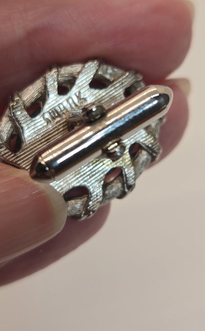 VTG Swank Silver Cufflinks