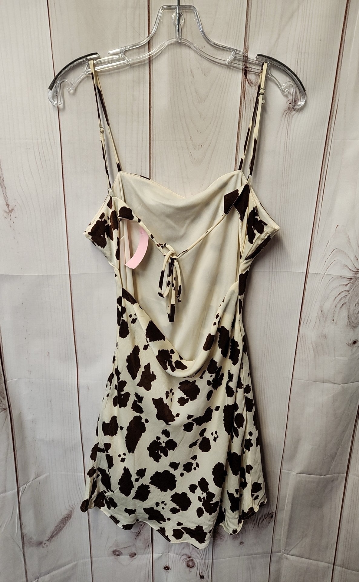 Thirty Thirty Women's Size S White Animal Print Dress