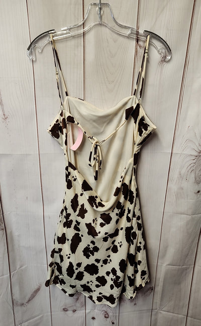 Thirty Thirty Women's Size S White Animal Print Dress