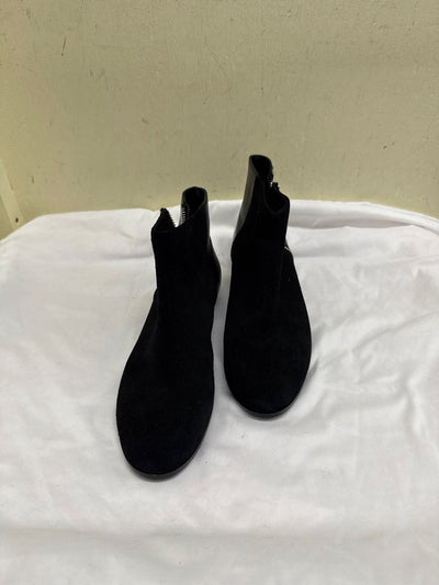 French Connection Women's Size 37 = 6-1/2 Black Boots Shoes