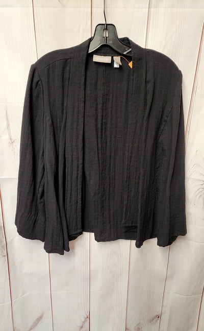 Chico's Women's Size 1 = US M Black Cardigan