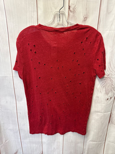 Iro Women's Size S Red Short Sleeve Top