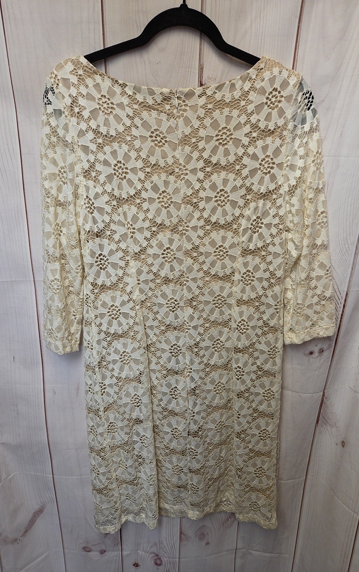 ronni nicole dress Women's Size 12 White Color:Sunrise Monki - Satin Slip Sleeveless Jersey Knit Print PDPVIDEO