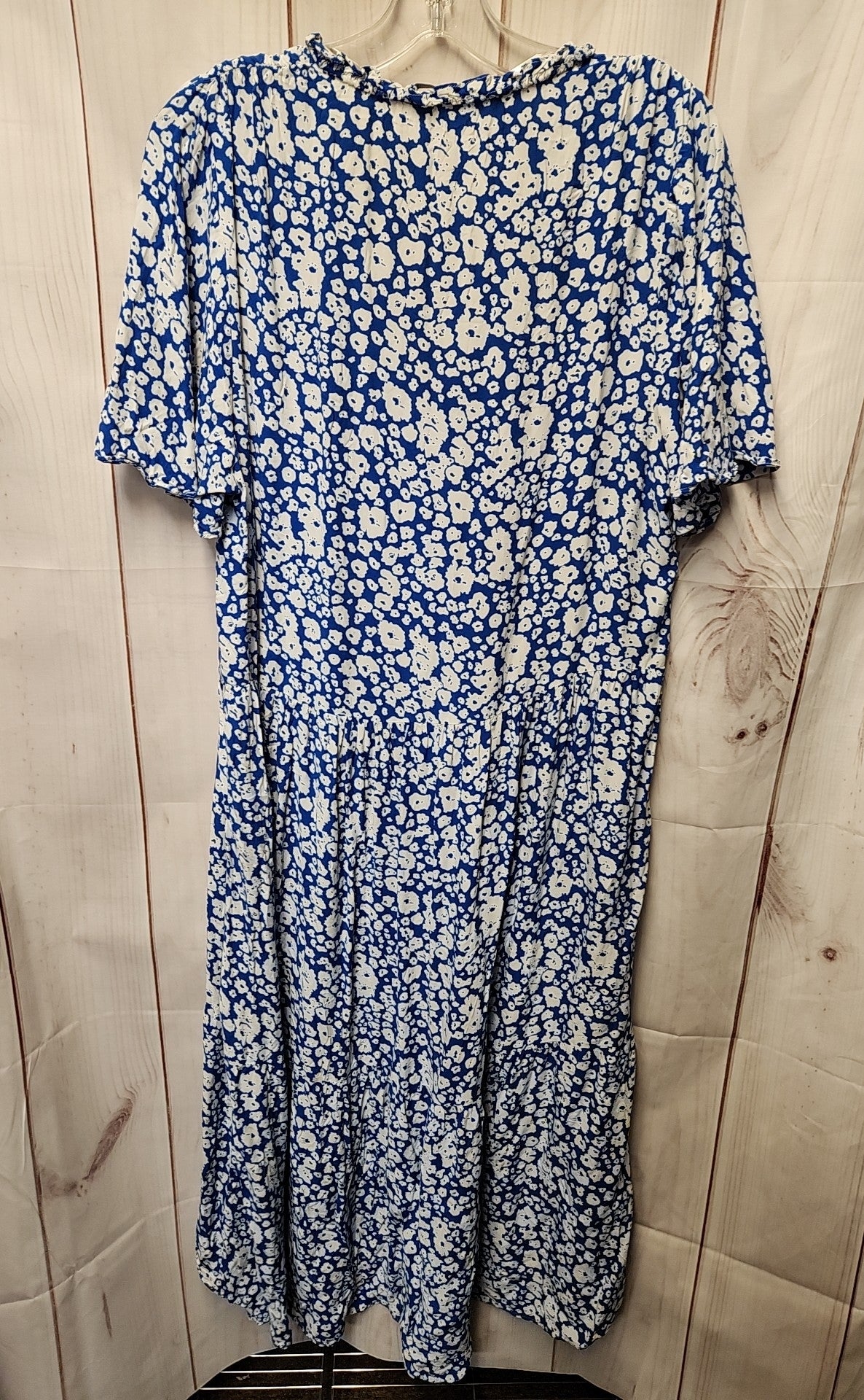 Zara Women's Size M Blue & White Floral Dress