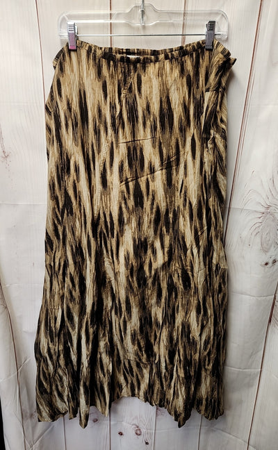 Chico's Women's Size 3 = US 16 Brown Skirt