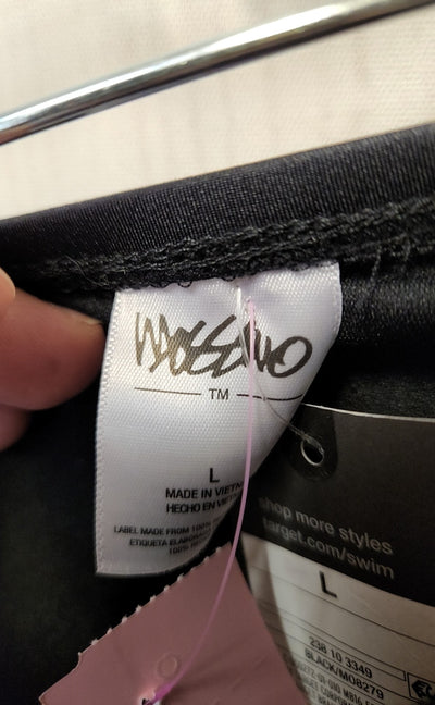 NWT Mossimo Women's Size L Black Swim Bottom