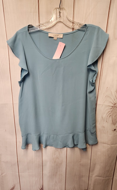 Loft Women's Size M Light Blue Sleeveless Top