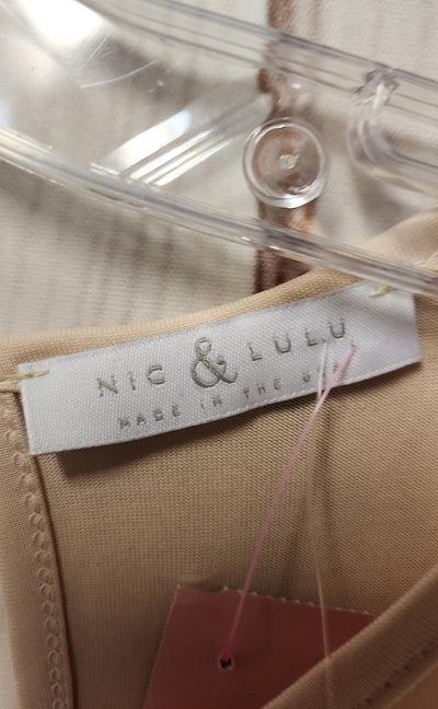 NWT Nic & Lulu Women's Size M Beige Sleeveless Top