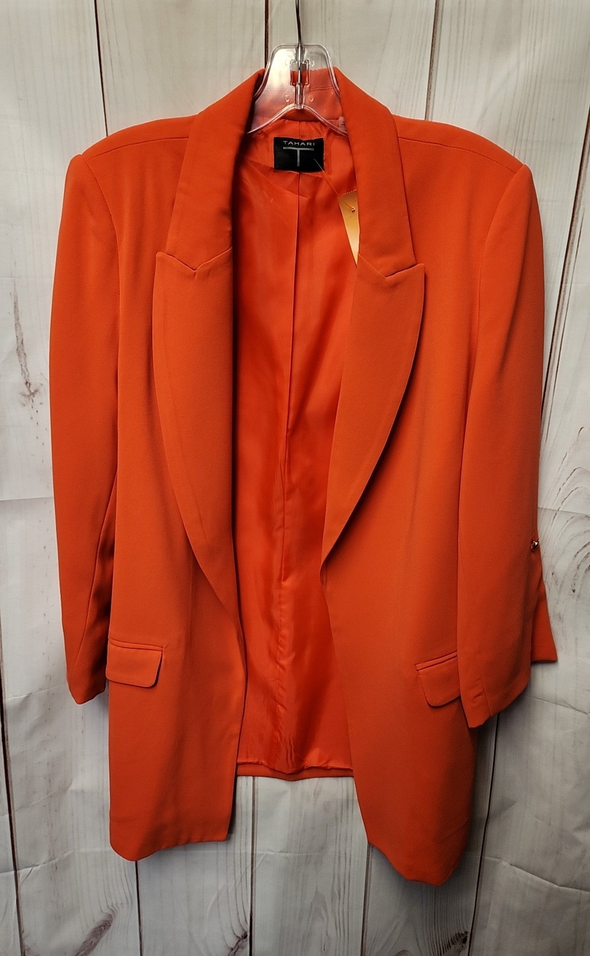 Tahari Women's Size L Orange Jacket