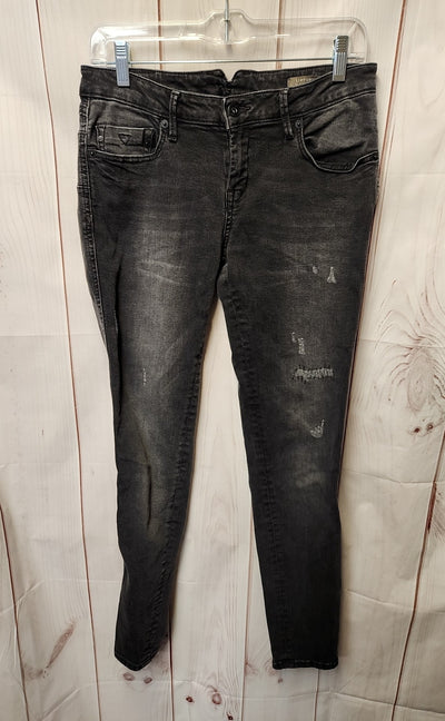 Mng Women's Size 29 (7-8) Black Jeans Uptown Slim Push Up