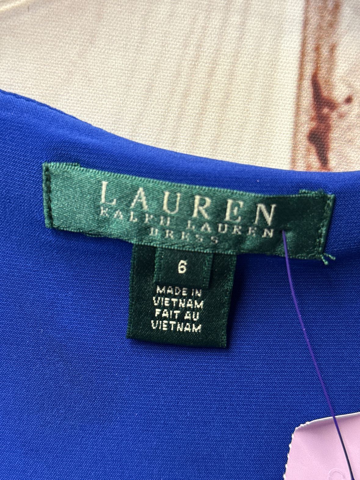 Lauren by Ralph Lauren Women's Size 6 Blue Dress