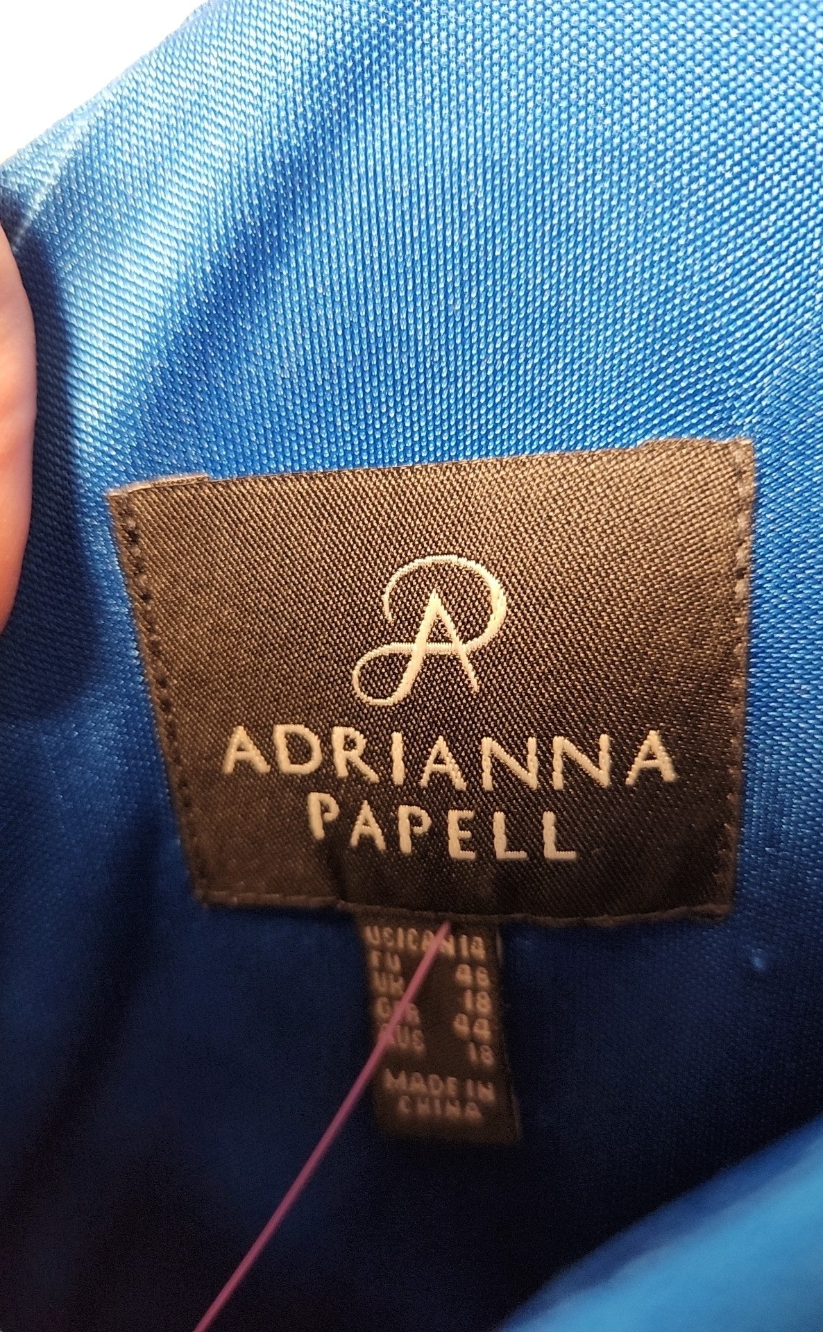 Adrianna Papell Women's Size 14 Blue Dress