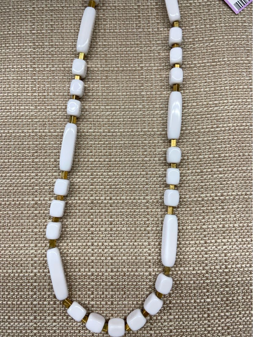 White Bead Necklace