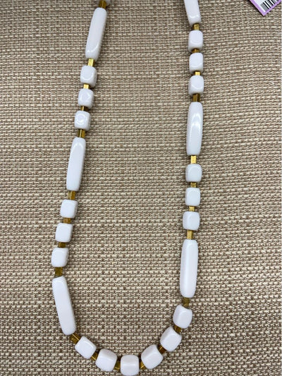 White Bead Necklace