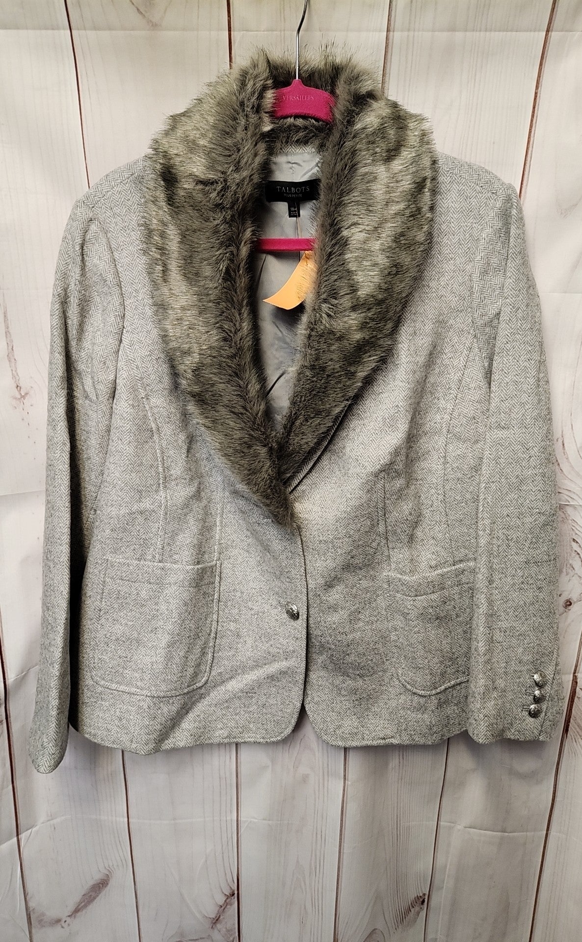 Talbots Women's Size 18 Petite Gray Jacket