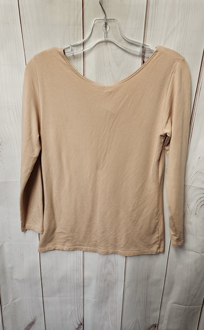 Uniqlo Women's Size XL Beige Long Sleeve Top