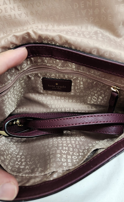 Kate Spade Purple Leather Purse Bag
