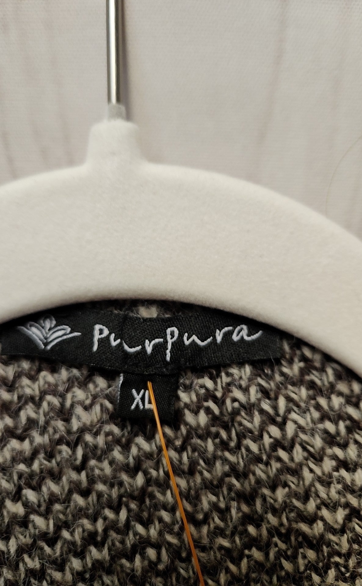 Purpura Women's Size XL Gray Cardigan