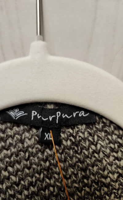 Purpura Women's Size XL Gray Cardigan