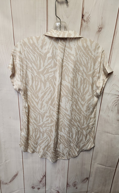 Joie Women's Size XS Brown Floral Short Sleeve Top