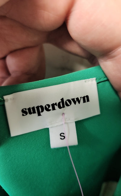 Superdown Women's Size S Green Sleeveless Top