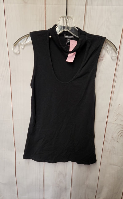 Express Women's Size S Black Sleeveless Top