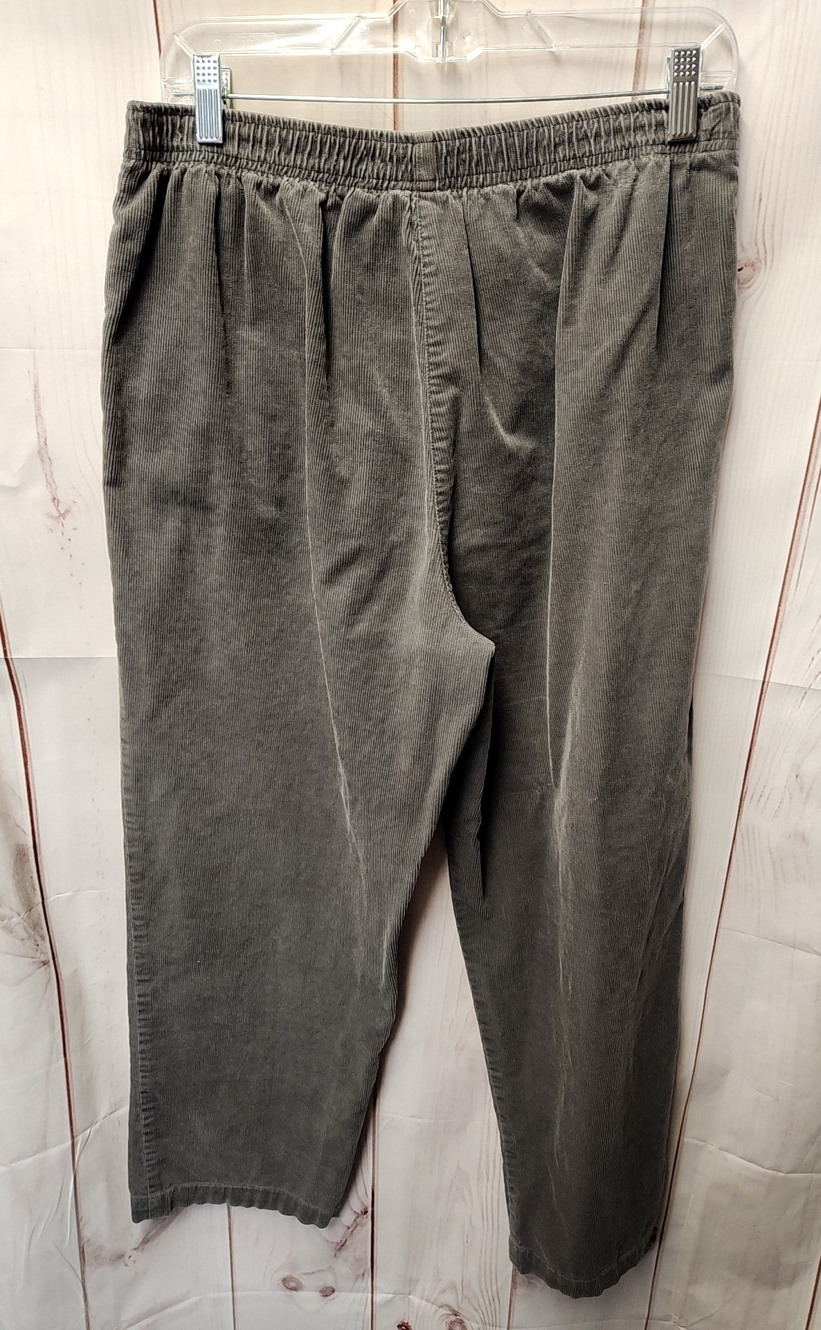 Appleseed's Women's Size 12 Petite Gray Corduroy Pants