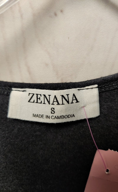 Zenana Women's Size S Gray Sleeveless Top
