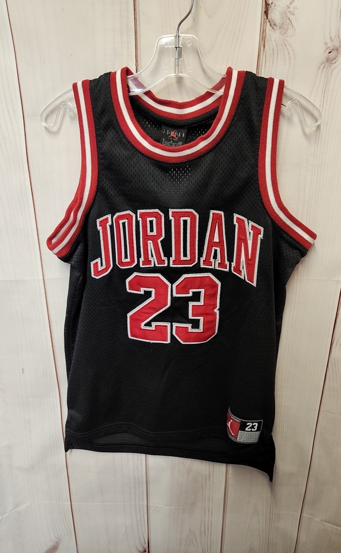 Air Jordan Boy's Size 8/10 Black Shirt