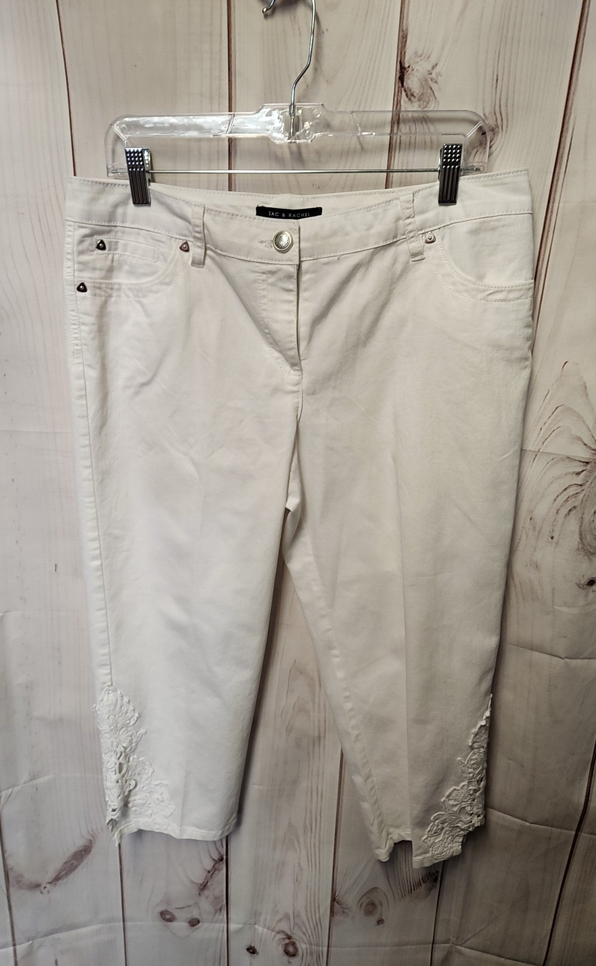Zac & Rachel Women's Size 10 White Capris