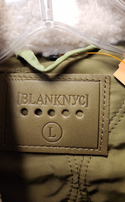 Blank NYC Women's Size L White & Green Jacket