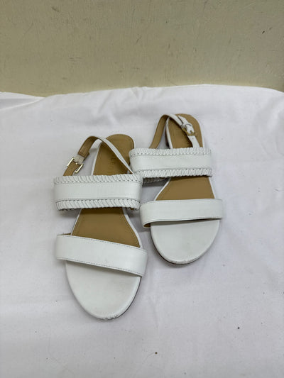 Talbots Women's Size 6 White Sandals Shoes