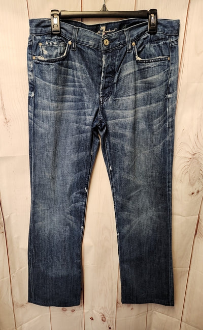 7 For All Mankind Men's Size 34 Blue Jeans Standard