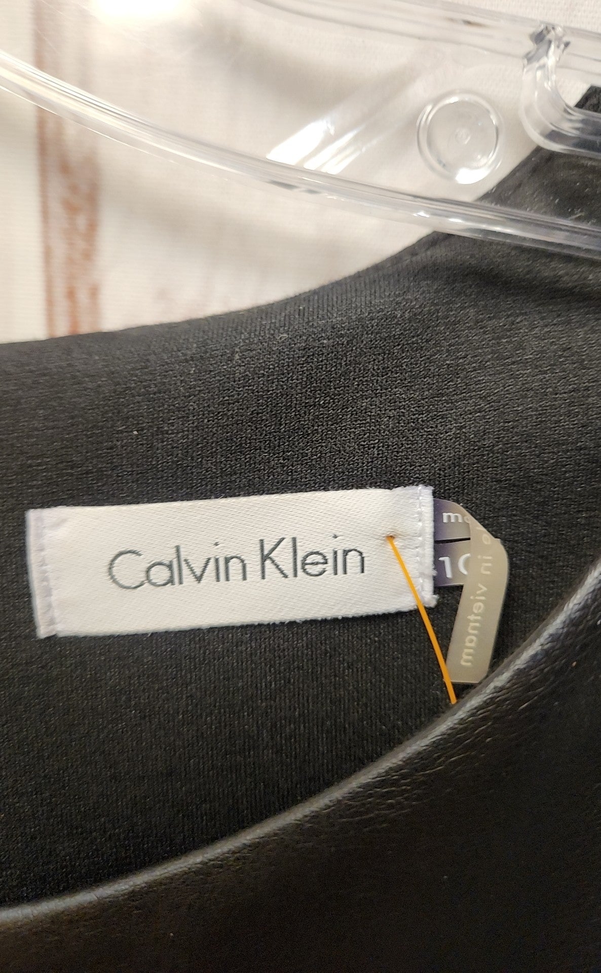 Calvin Klein Women's Size 10 Black & Gray Dress