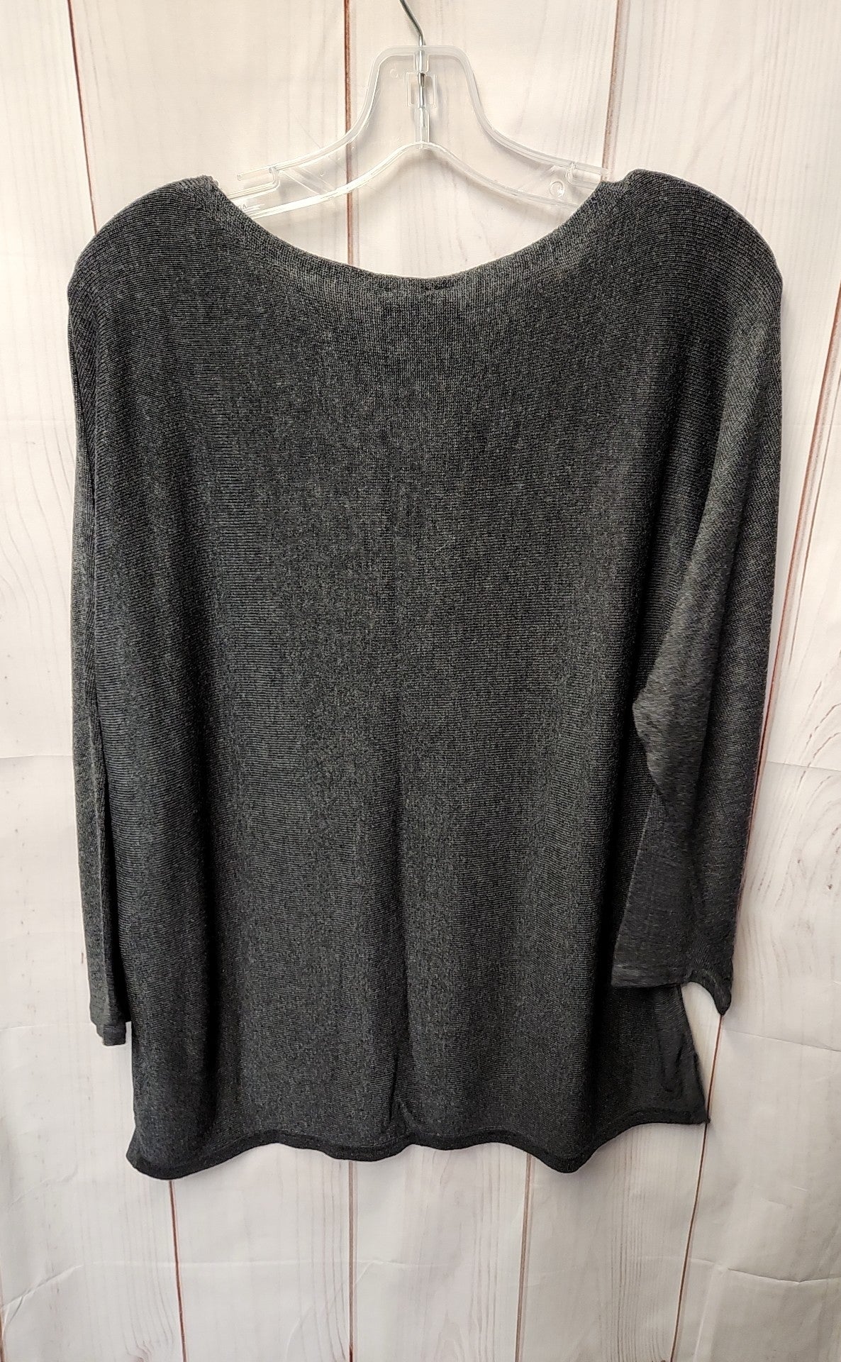 Chico's Women's Size 2 = US L Gray Beaded Sweater