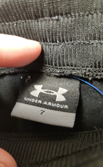 Under Armour Boy's Size 7 Black Sweatpants
