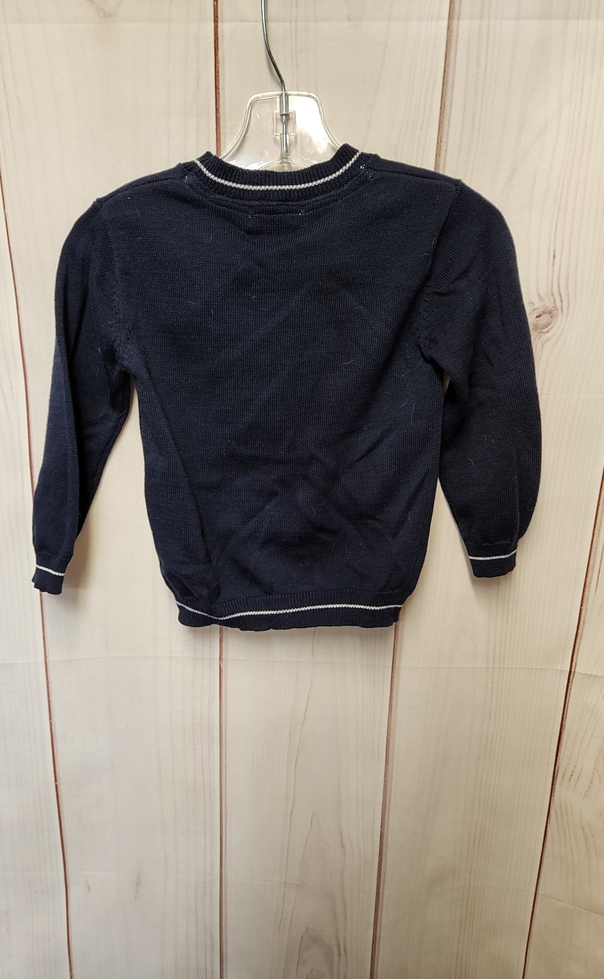 NWT 3pommes Boy's Size 9-12 Months Navy Button Sweater