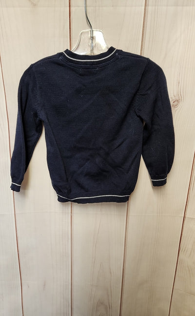 NWT 3pommes Boy's Size 9-12 Months Navy Button Sweater