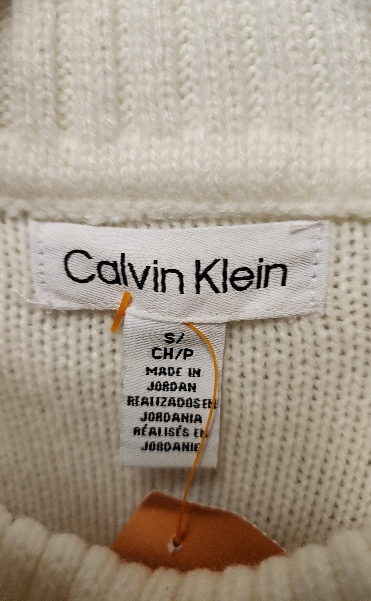 Calvin Klein Women's Size S White Sweater