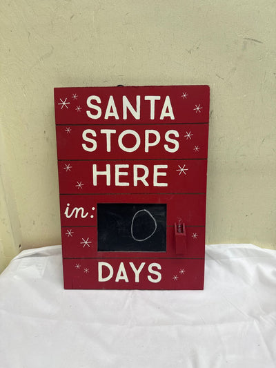 Santa Stops Here Sign