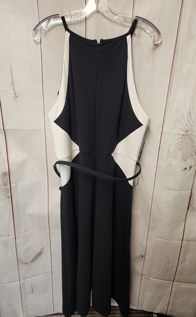 NWT DKNY Women's Size 16 Black & White Dress