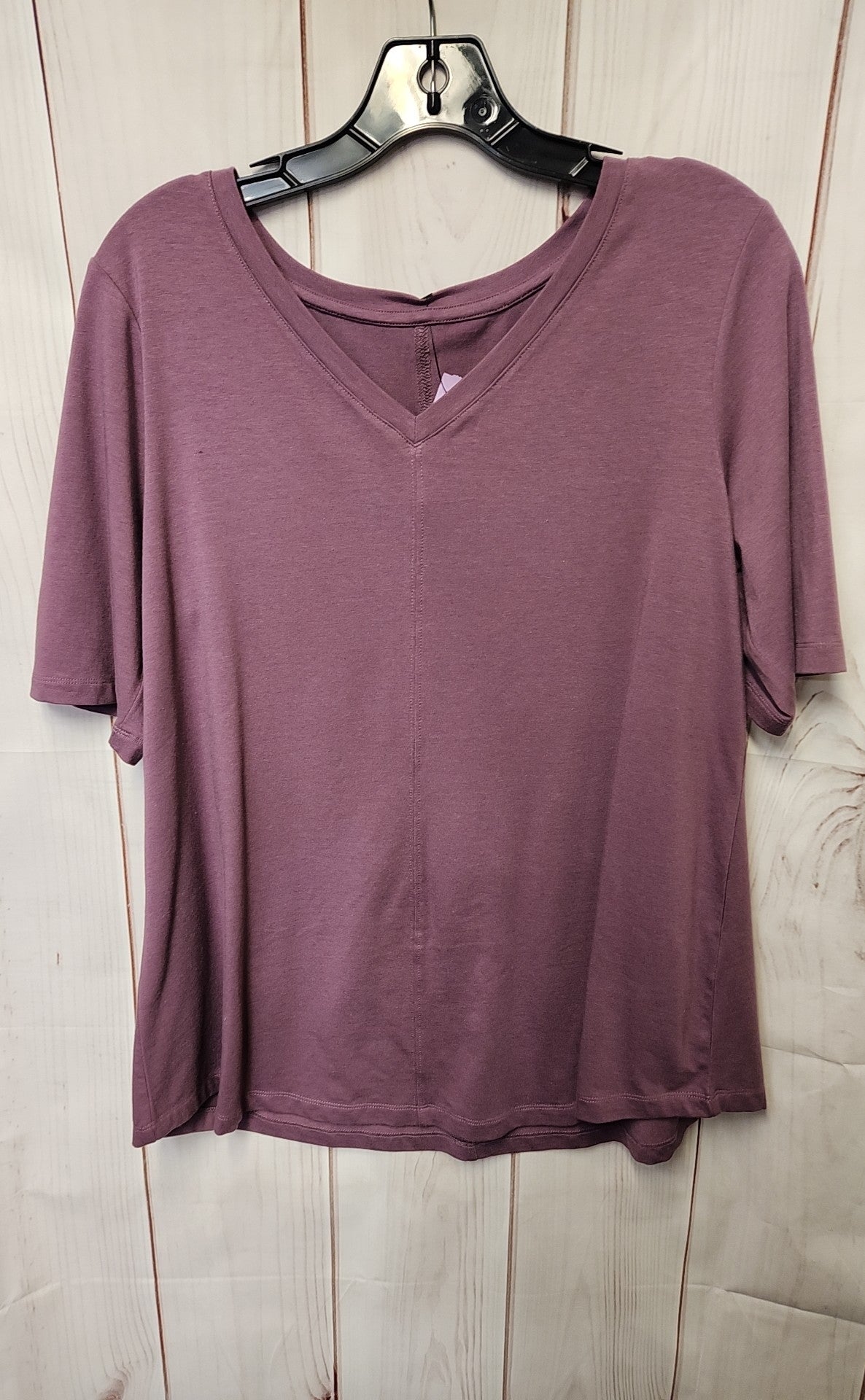 D & Co Women's Size S Purple Short Sleeve Top